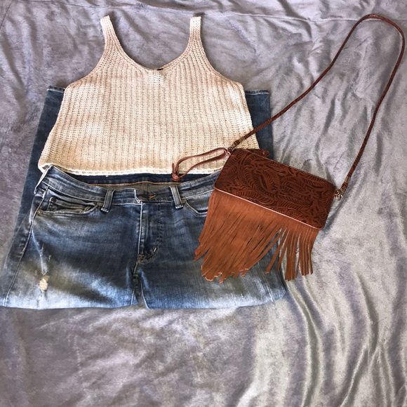 Tops - Knitted tank, size large, never worn